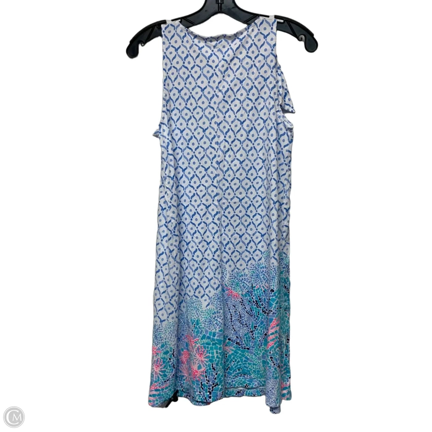 Dress Designer By Lilly Pulitzer In Blue & White, Size: S