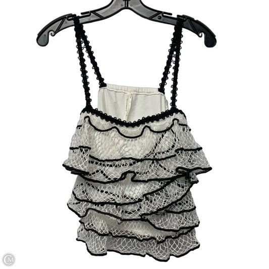 Top Sleeveless By Anthropologie In Black & White, Size: S