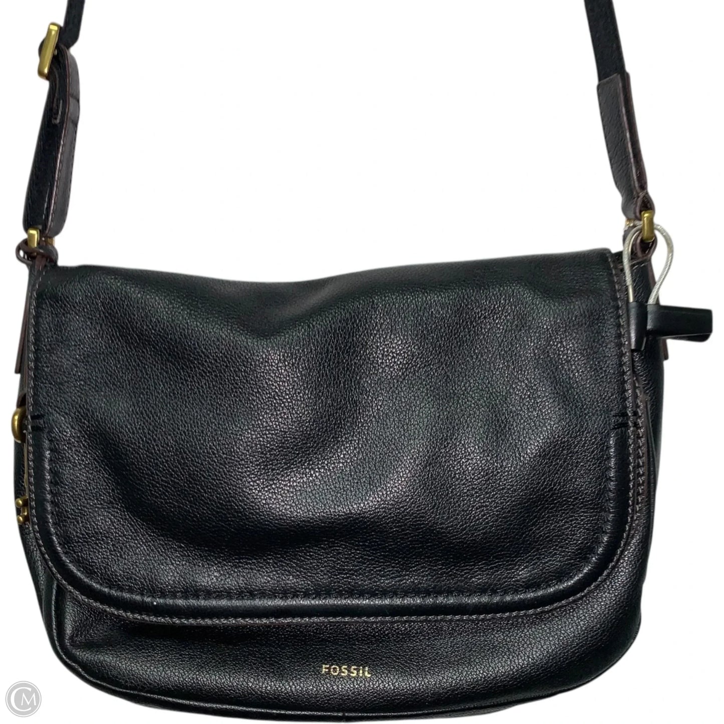 Crossbody Leather By Fossil, Size: Medium