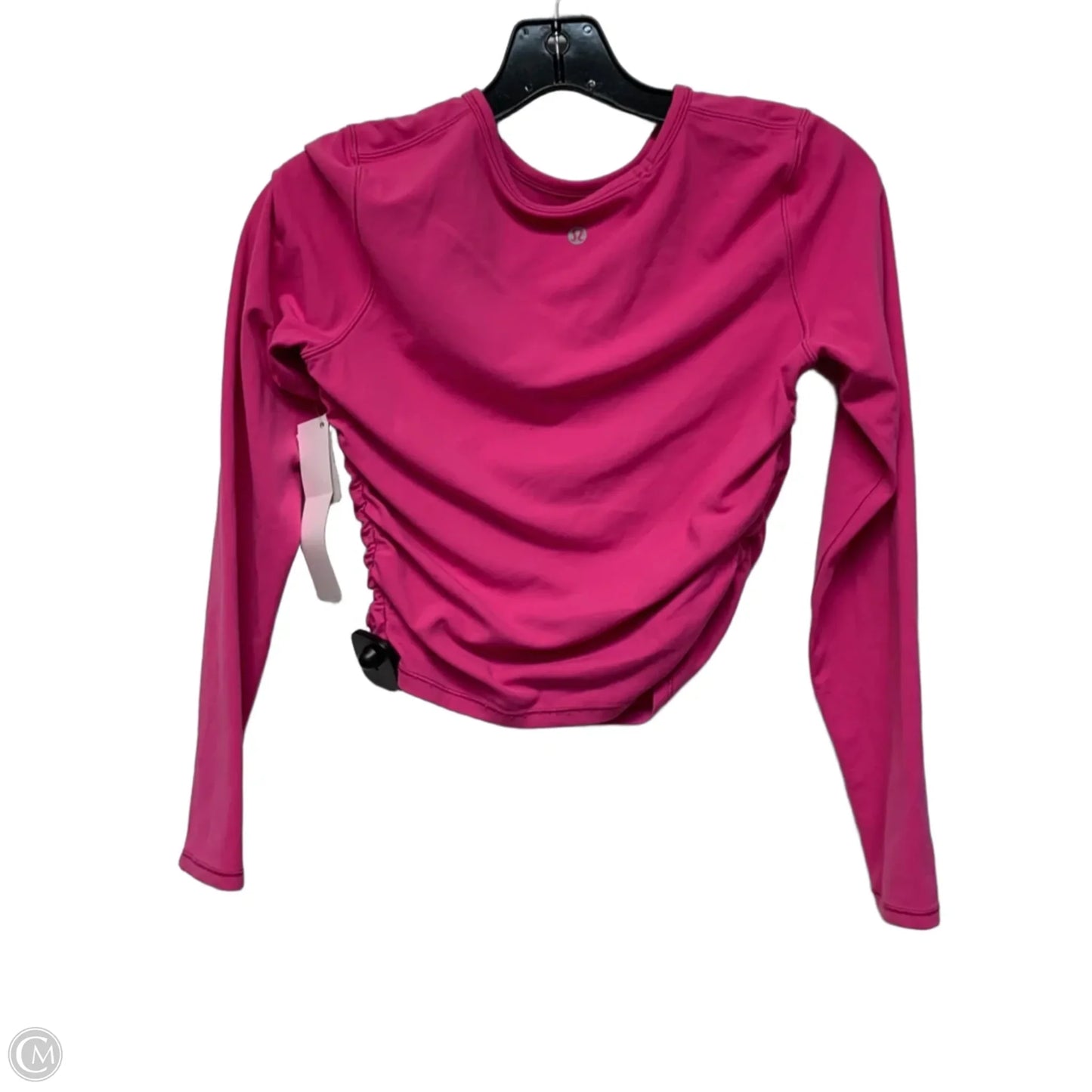 Athletic Top Long Sleeve Crewneck By Lululemon In Pink, Size: S