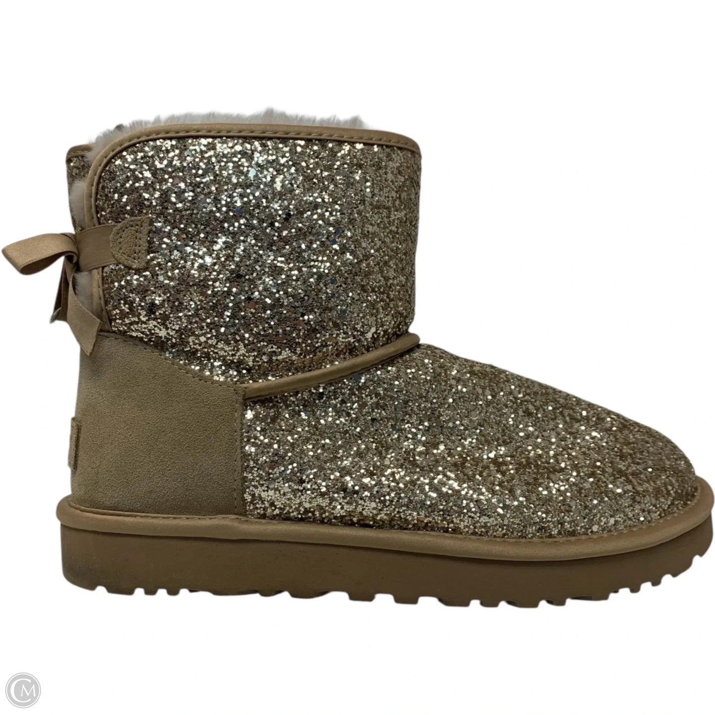 Boots Designer By Ugg In Gold, Size: 8