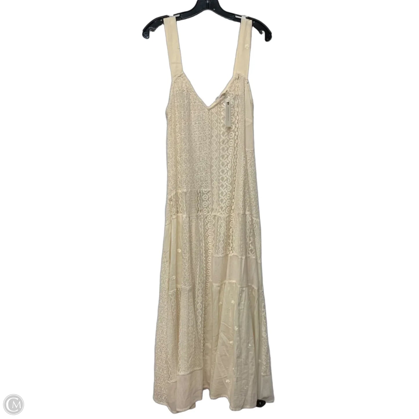 Dress Casual Maxi By Anthropologie In Cream, Size: M
