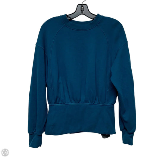 Athletic Sweatshirt Crewneck By Lululemon In Blue, Size: S