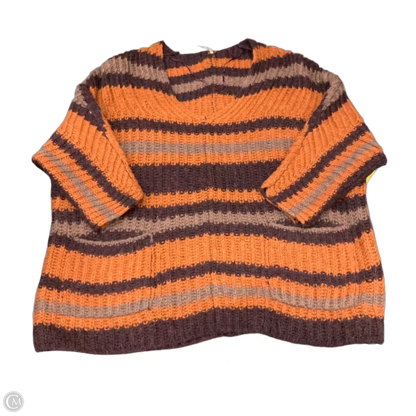Sweater By Free People In Orange & Purple, Size: S