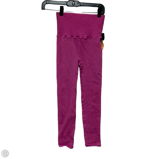 Athletic Leggings By Free People In Pink, Size: M