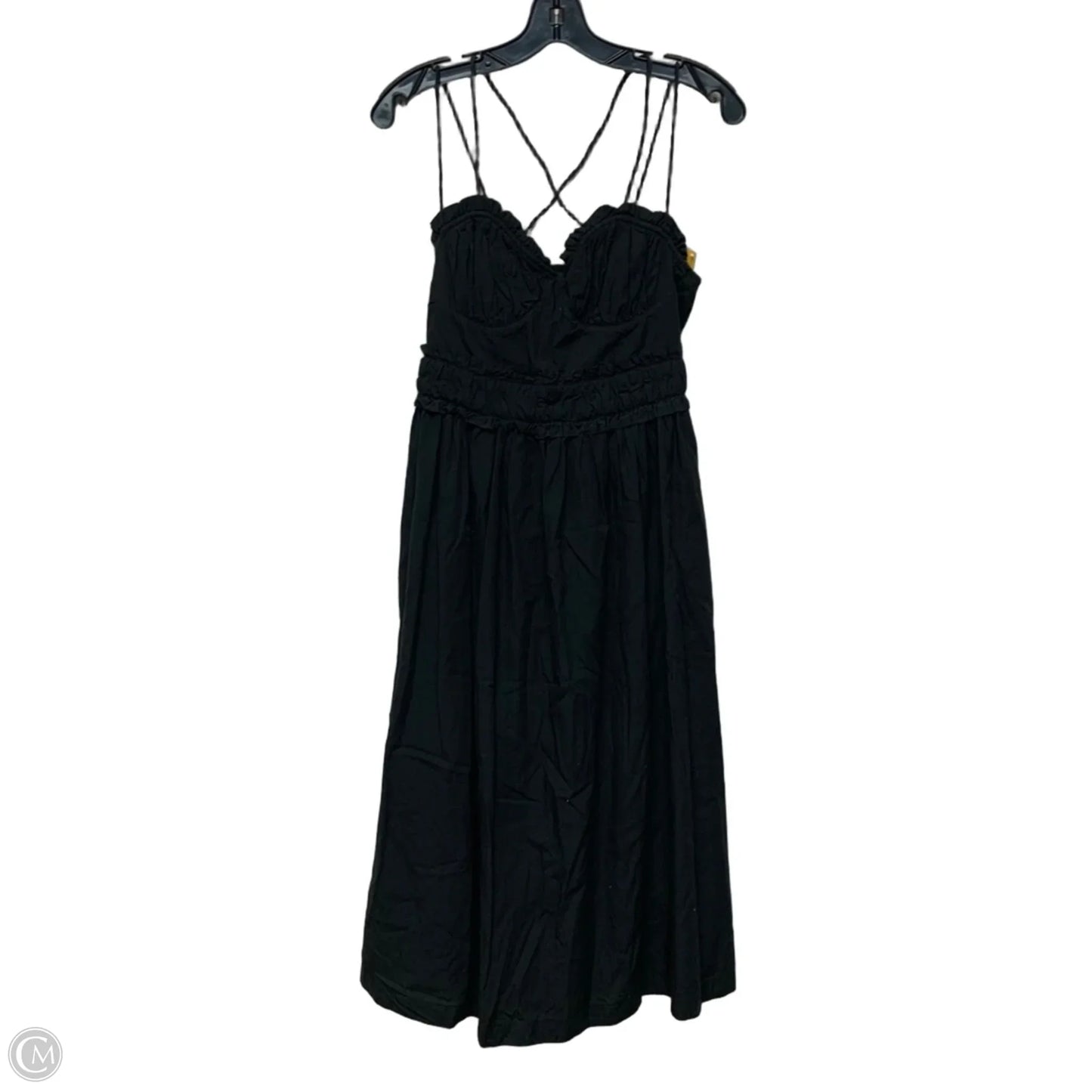 Dress Casual Midi By Anthropologie In Black, Size: Xs