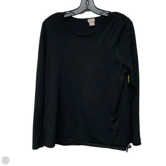 Top Long Sleeve By Chicos In Black, Size: L