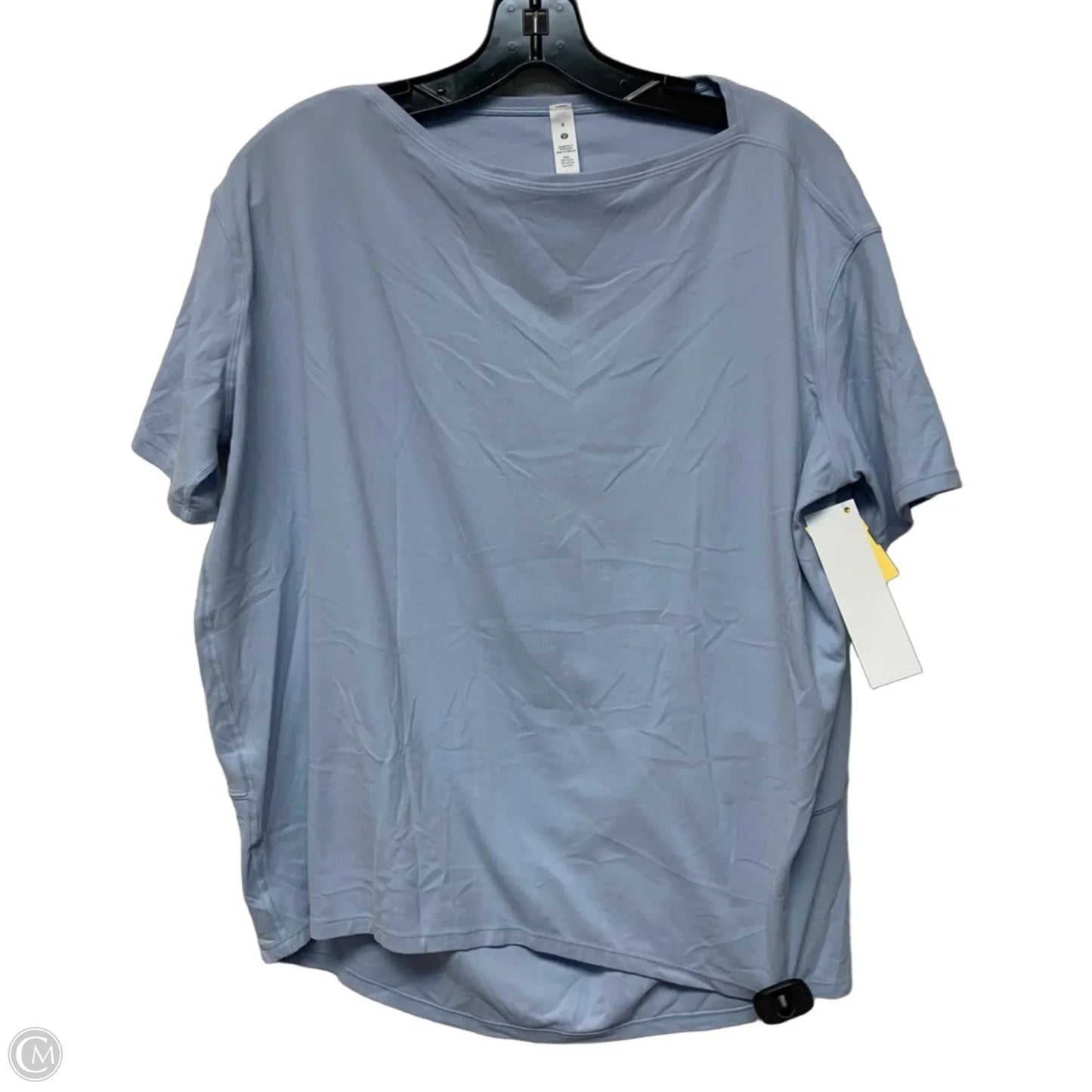 Athletic Top Short Sleeve By Lululemon In Blue, Size: S
