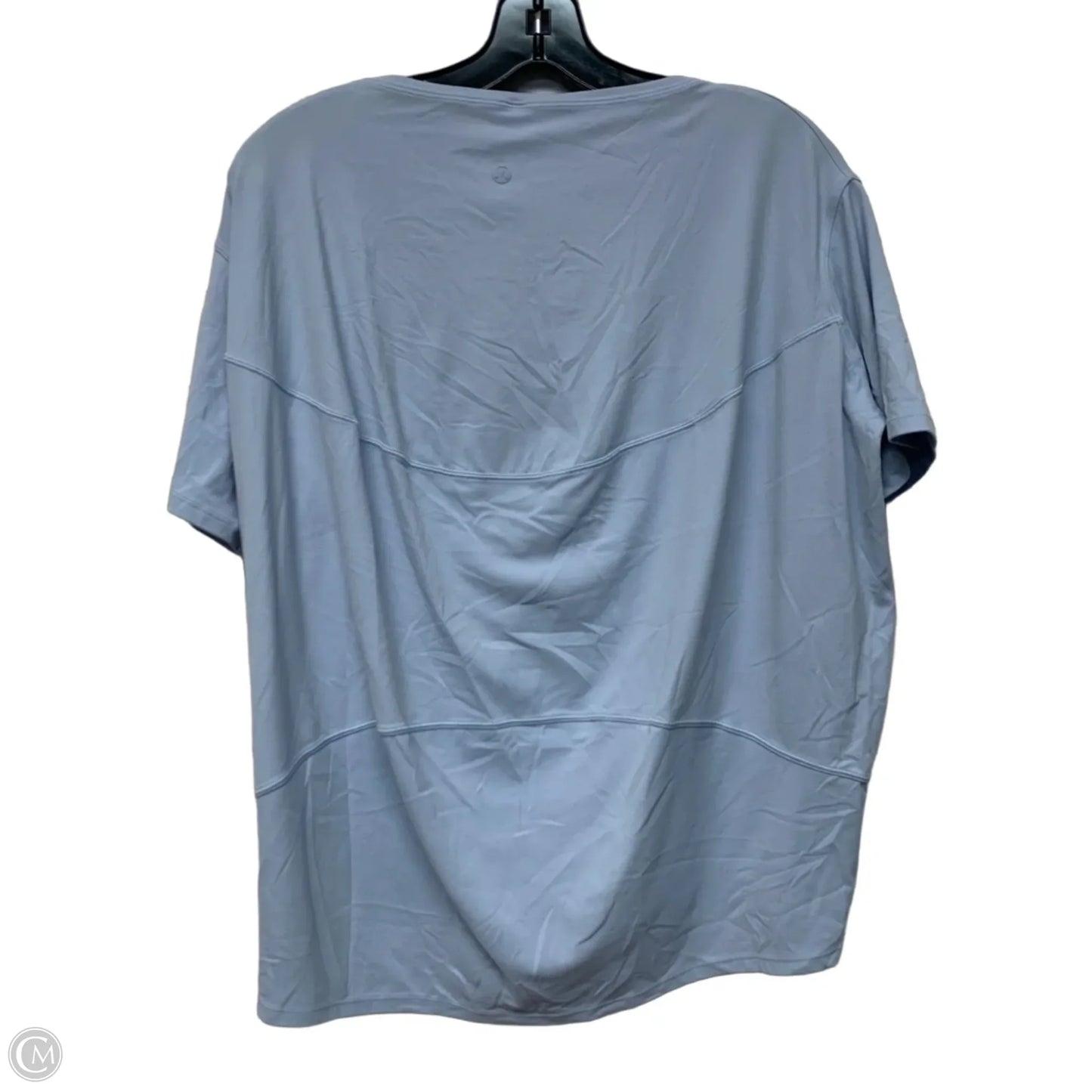 Athletic Top Short Sleeve By Lululemon In Blue, Size: S