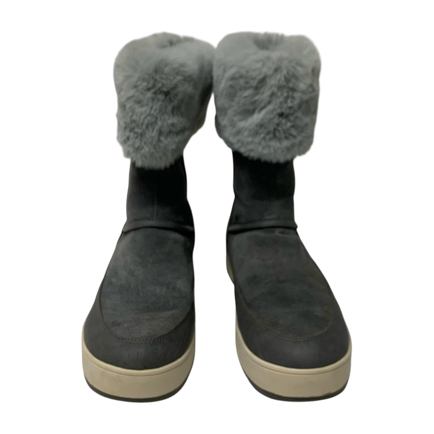 Boots Designer By Koolaburra By Ugg In Grey, Size: 10