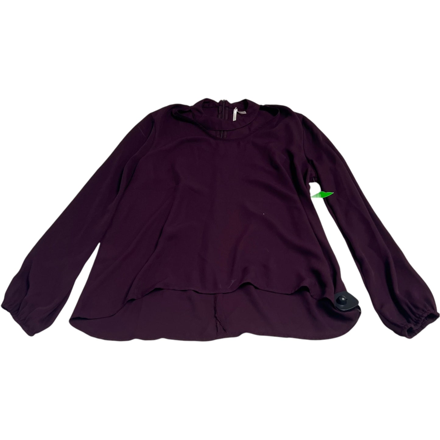 Blouse Long Sleeve By Clothes Mentor In Purple, Size: L