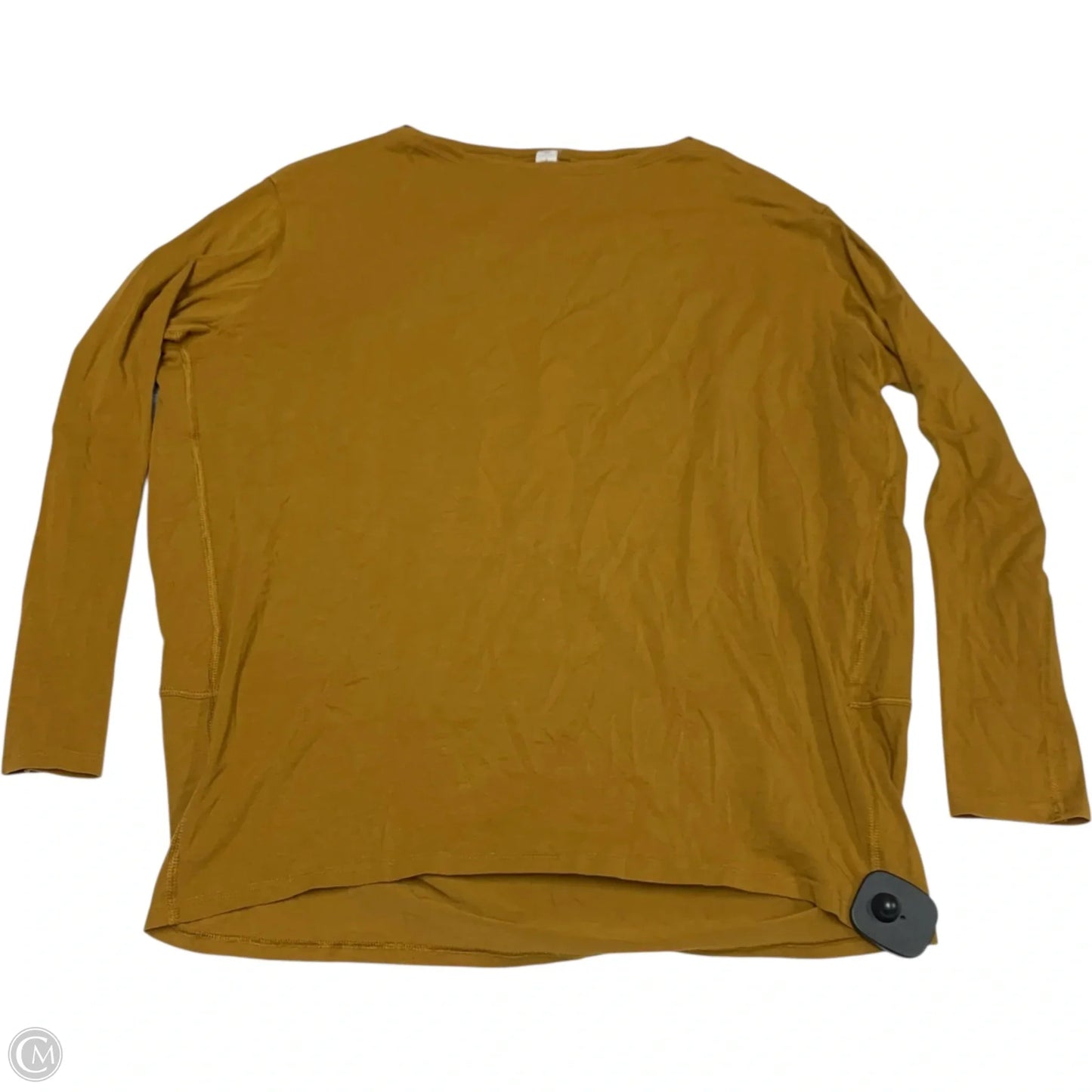 Athletic Top Long Sleeve Crewneck By Lululemon In Orange, Size: Xs