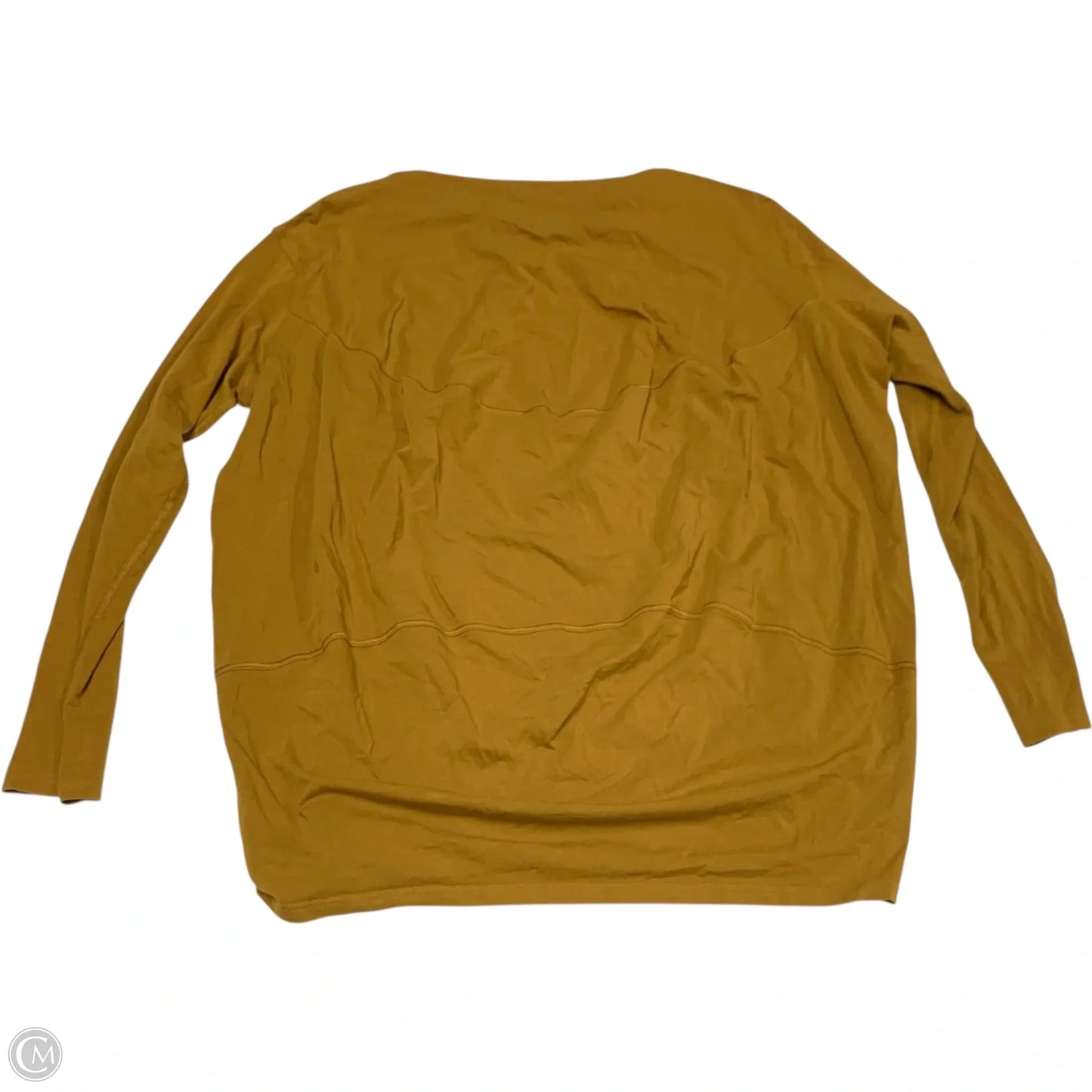 Athletic Top Long Sleeve Crewneck By Lululemon In Orange, Size: Xs