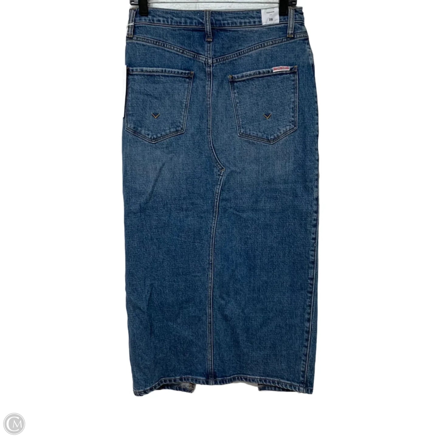 Skirt Designer By Hudson In Blue Denim, Size: S