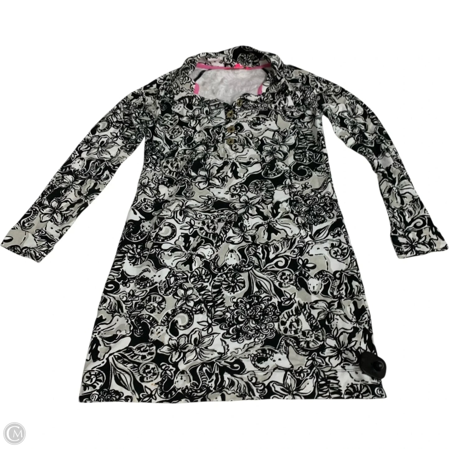 Dress Designer By Lilly Pulitzer In Black & Grey, Size: Xs