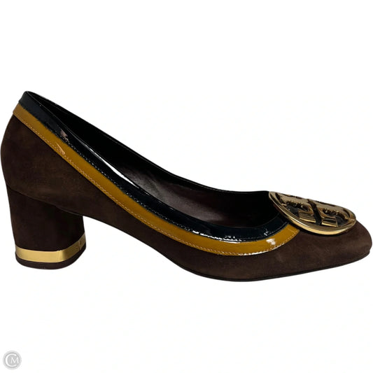 Shoes Designer By Tory Burch In Black & Brown, Size: 9