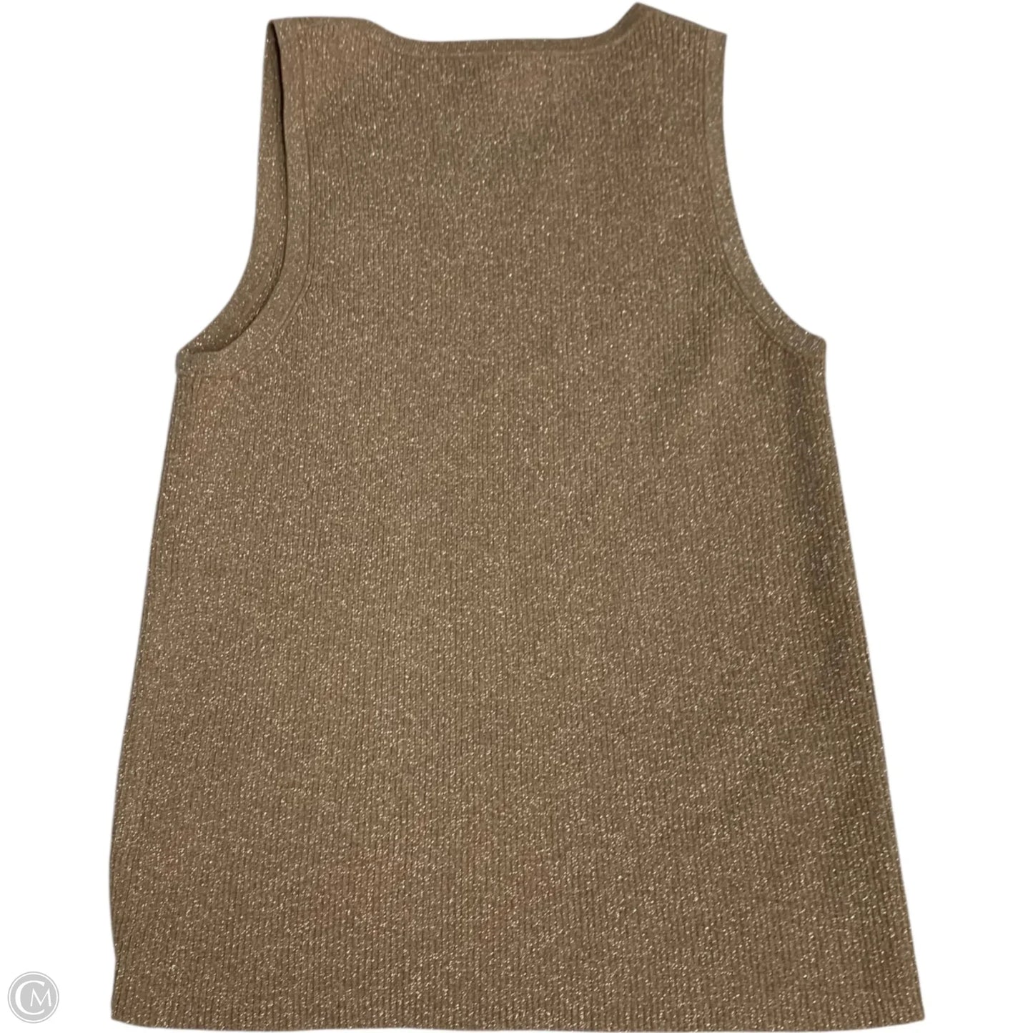 Top Sleeveless Designer By Lilly Pulitzer In Gold, Size: M