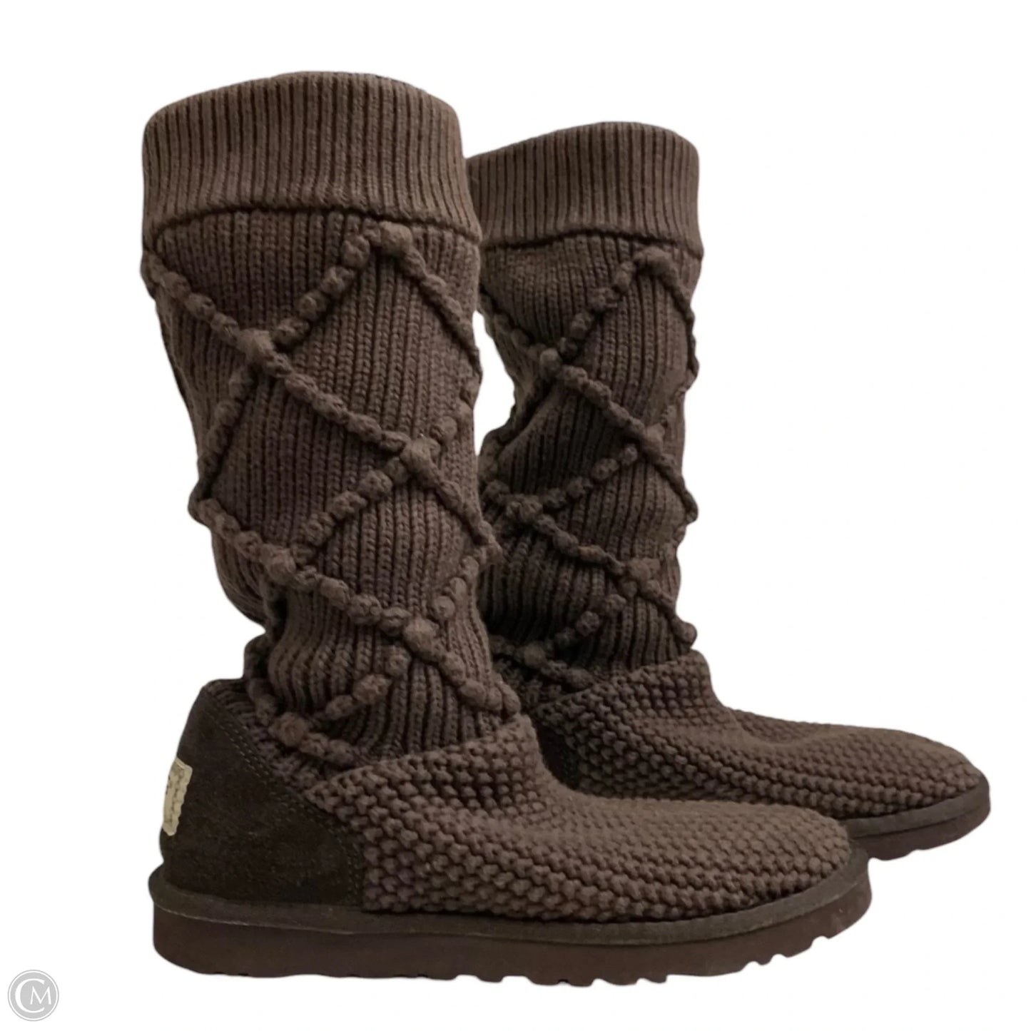 Boots Designer By Ugg In Brown, Size: 7