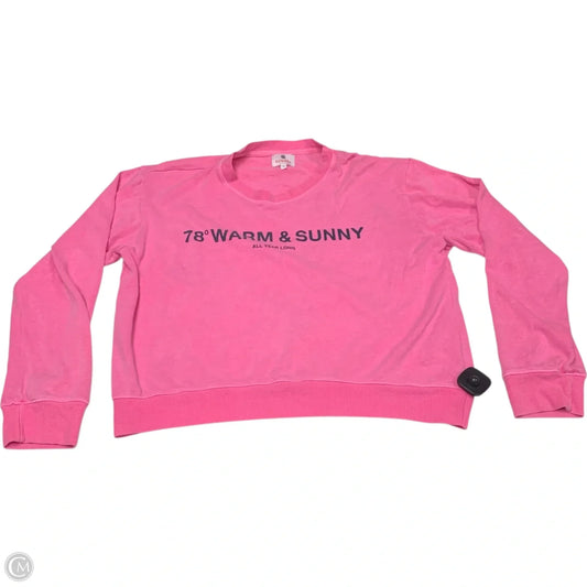 Sweater By Sundry In Pink, Size: L