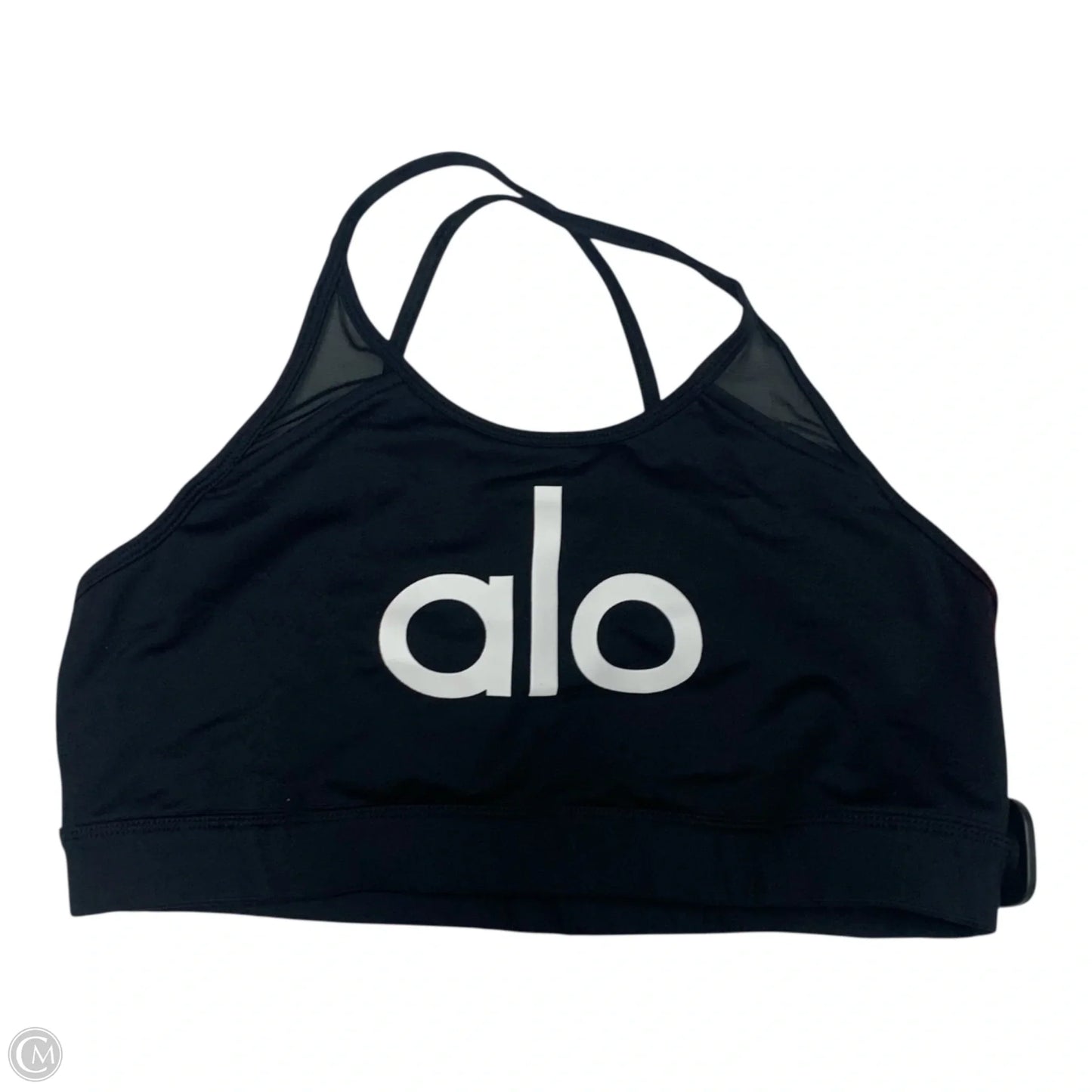 Athletic Bra By Alo In Black & White, Size: L
