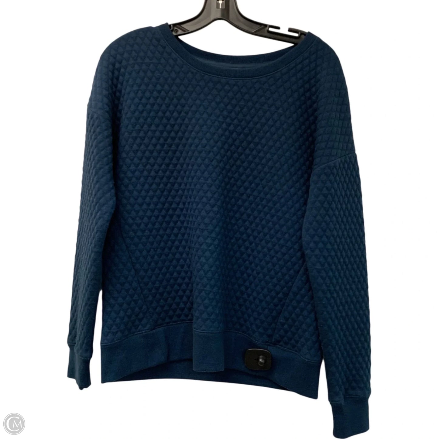 Athletic Sweatshirt Crewneck By 90 Degrees By Reflex In Blue, Size: S