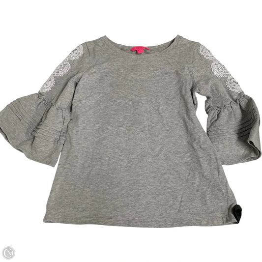Sweater Designer By Lilly Pulitzer In Grey & White, Size: S