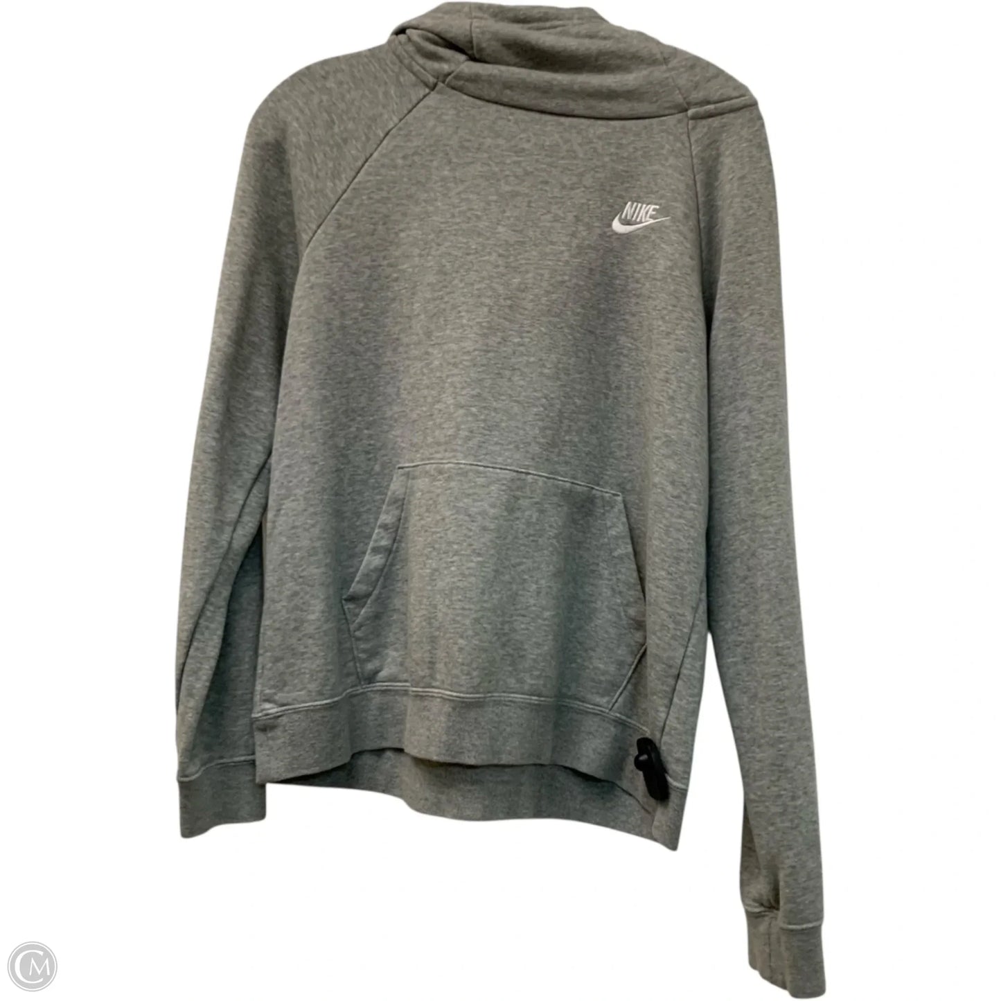 Sweatshirt Hoodie By Nike In Grey, Size: S
