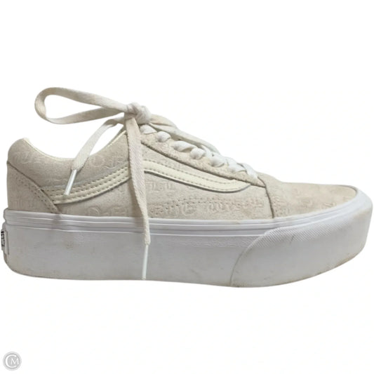Shoes Sneakers By Vans In Cream, Size: 5.5