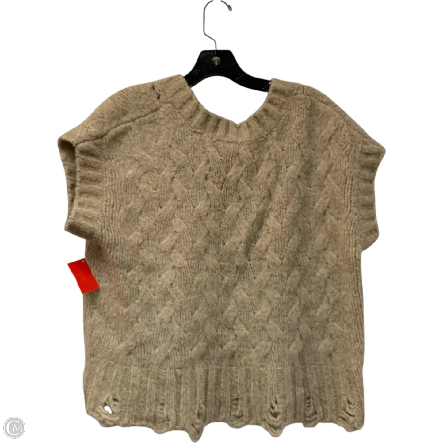 Vest Sweater By Pilcro In Black & Cream, Size: M
