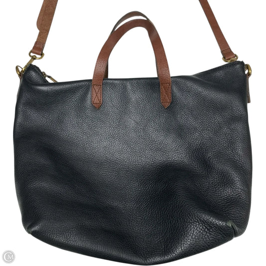 Handbag Leather By Madewell, Size: Large