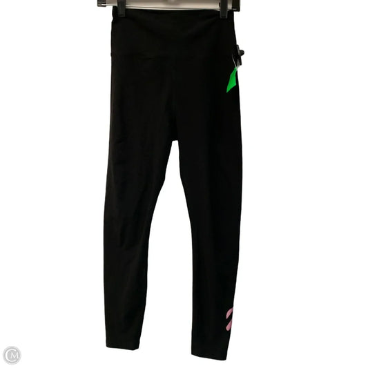 Athletic Leggings By Peloton In Black & Pink, Size: M