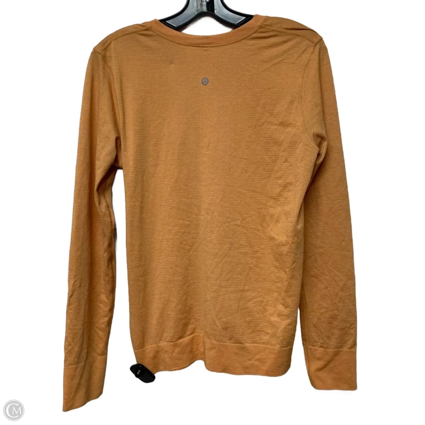 Athletic Top Long Sleeve Crewneck By Lululemon In Orange, Size: 6