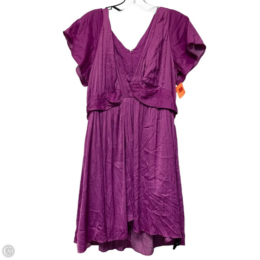 Dress Casual Short By Anthropologie In Purple, Size: L