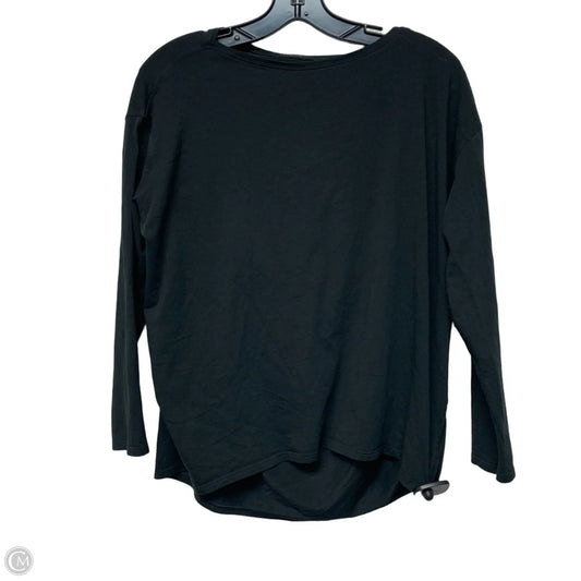 Athletic Top Long Sleeve Crewneck By Lululemon In Black, Size: M