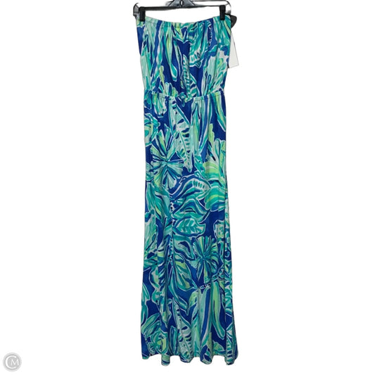 Dress Designer By Lilly Pulitzer In Blue & Green, Size: M