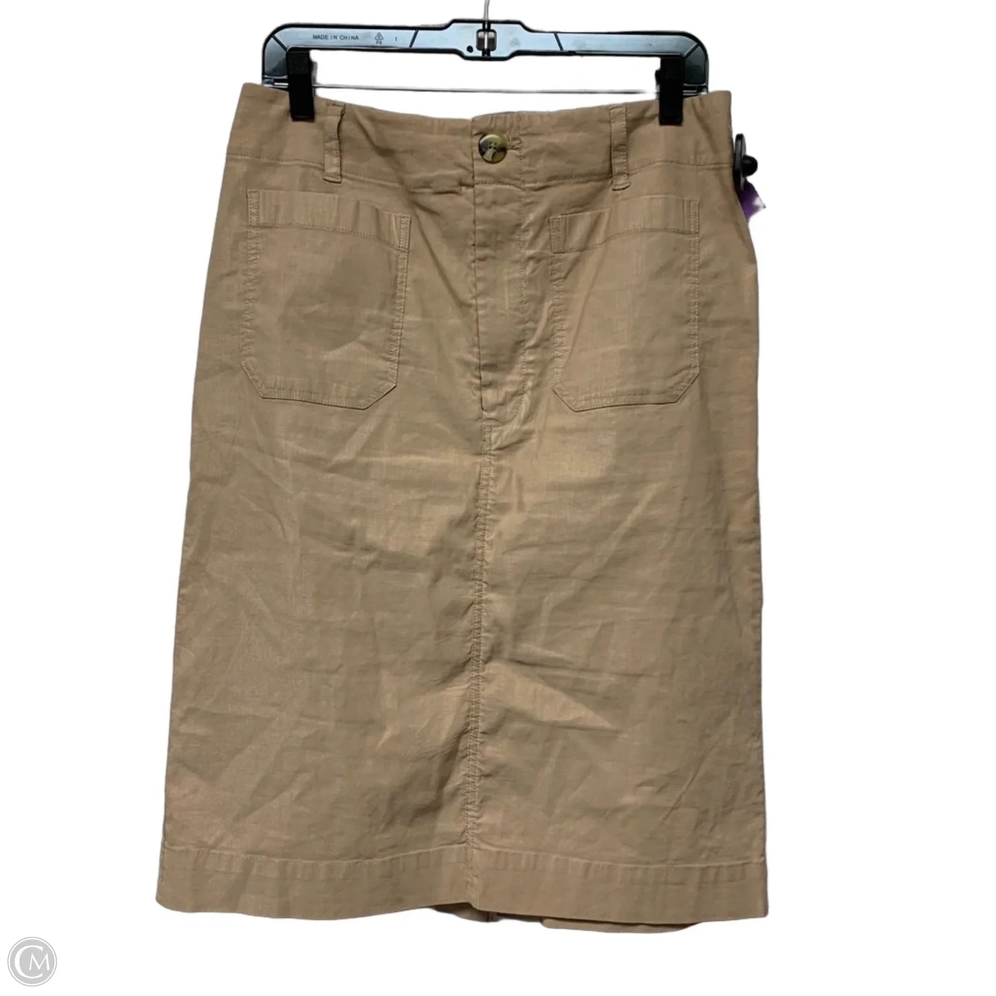 Skirt Midi By Maeve In Brown, Size: L