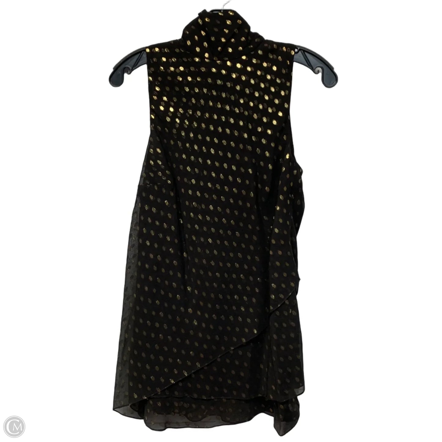 Blouse Sleeveless By Worth Ny In Brown & Gold, Size: M