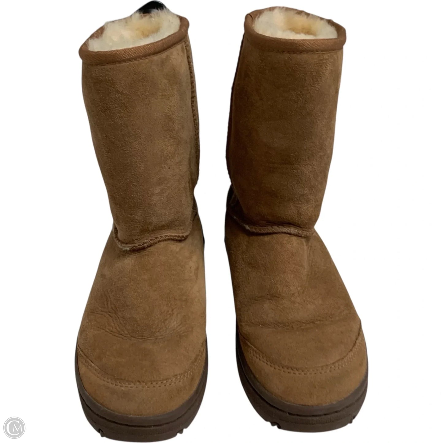 Boots Designer By Ugg In Brown, Size: 7