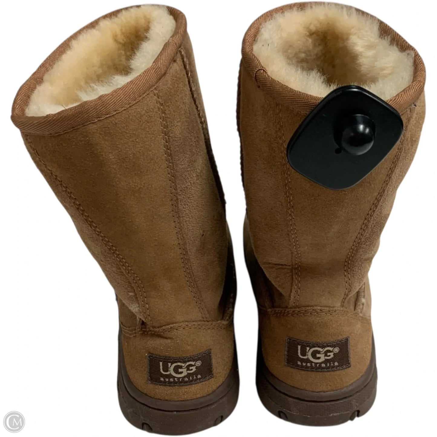 Boots Designer By Ugg In Brown, Size: 7