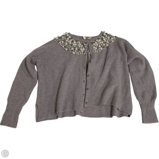 Sweater Cardigan By Moth In Grey, Size: Xs