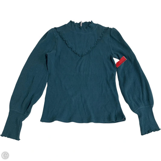 Top Long Sleeve By Free People In Blue, Size: M