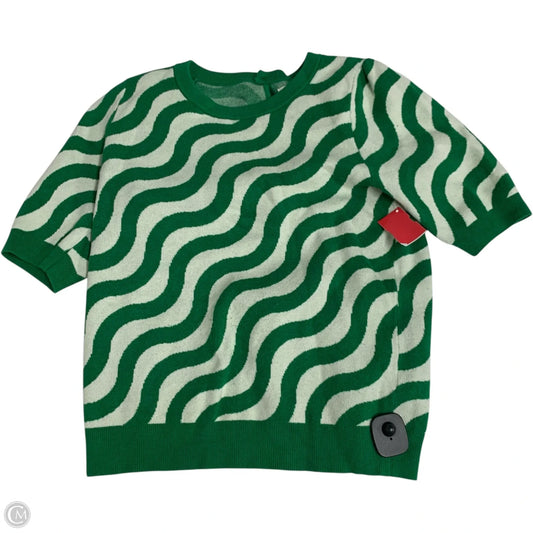 Sweater Short Sleeve By Maeve In Green, Size: M