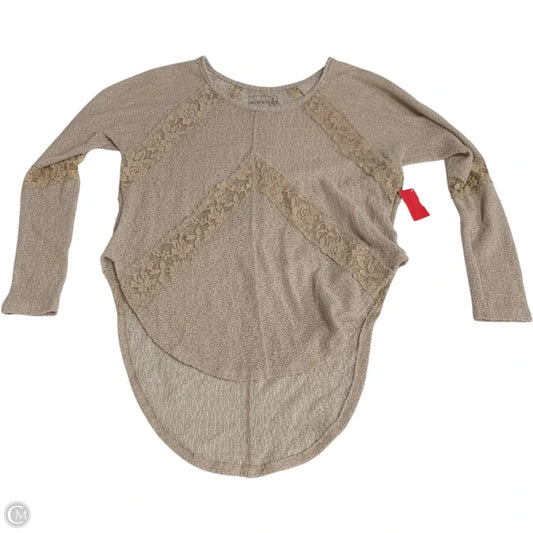 Top Long Sleeve By We The Free In Beige, Size: S
