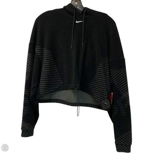 Athletic Sweatshirt Hoodie By Nike Apparel In Black, Size: S