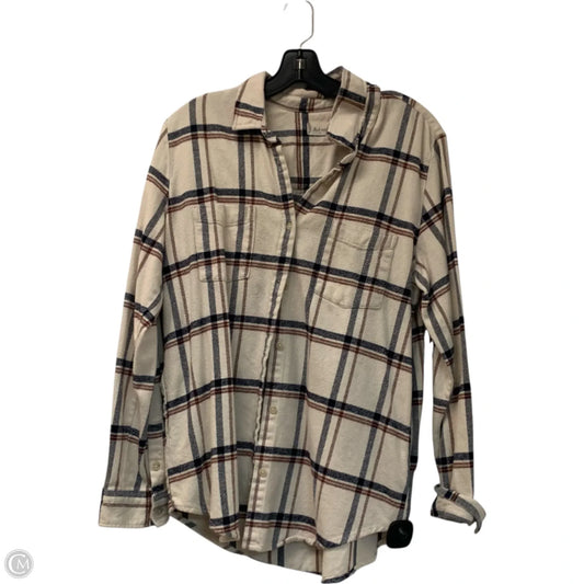 Jacket Shirt By Altard State In Plaid Pattern, Size: Xl