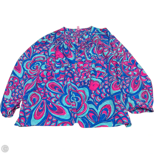 Top Long Sleeve Designer By Lilly Pulitzer In Pink, Size: L