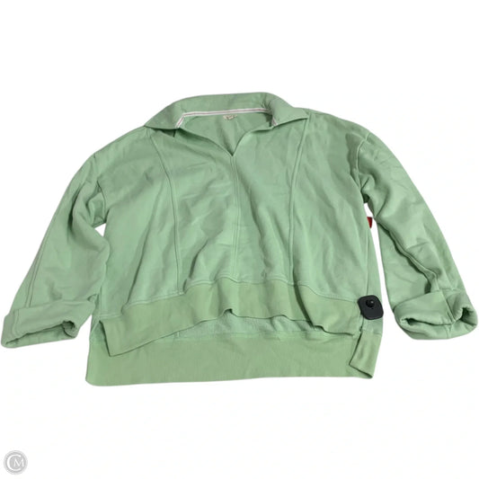 Sweatshirt Collar By Pilcro In Green, Size: L
