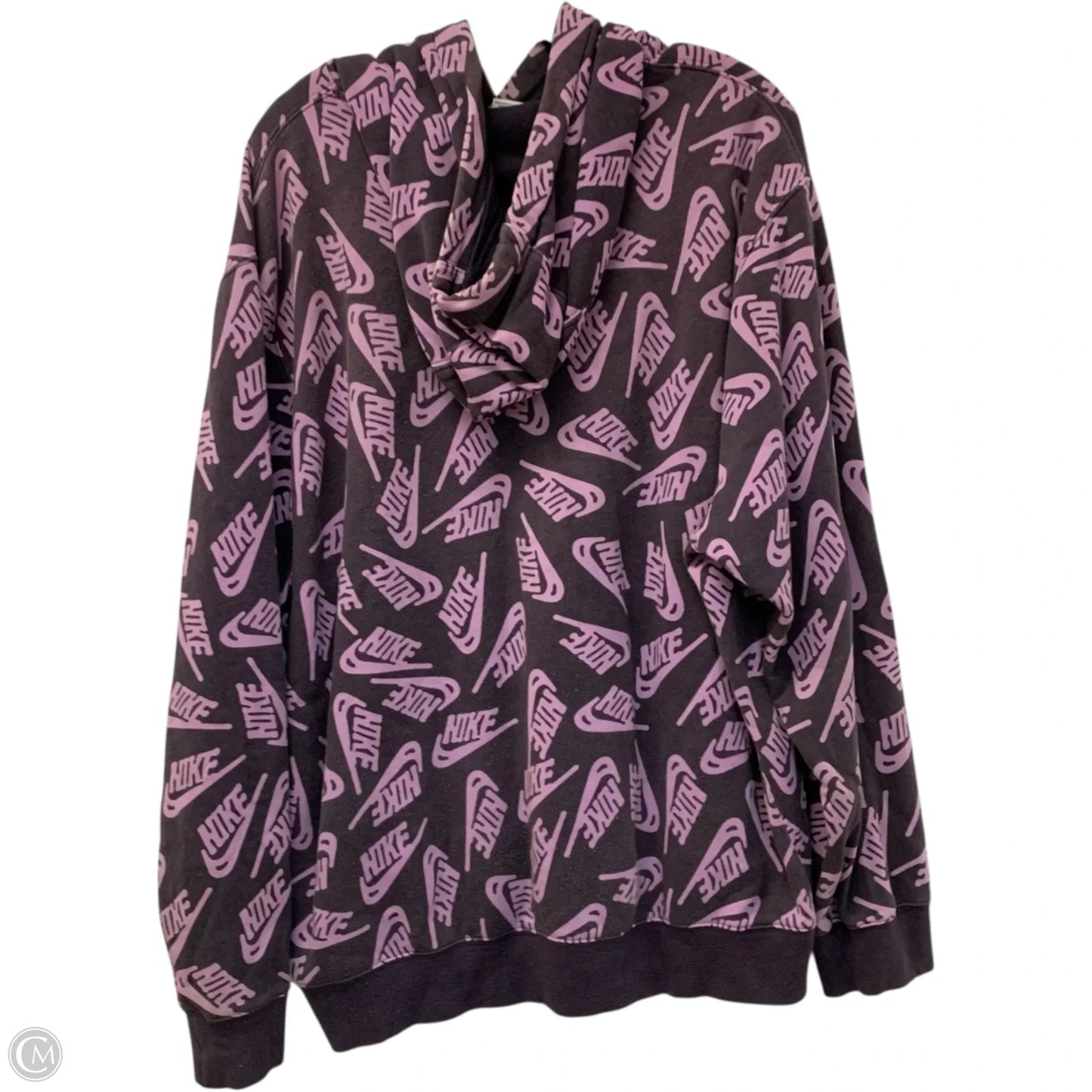 Sweatshirt Hoodie By Nike Apparel In Purple, Size: Xlp