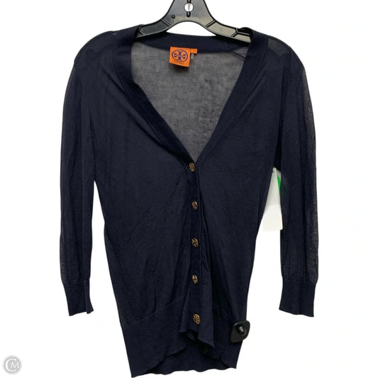 Cardigan Designer By Tory Burch In Navy, Size: S