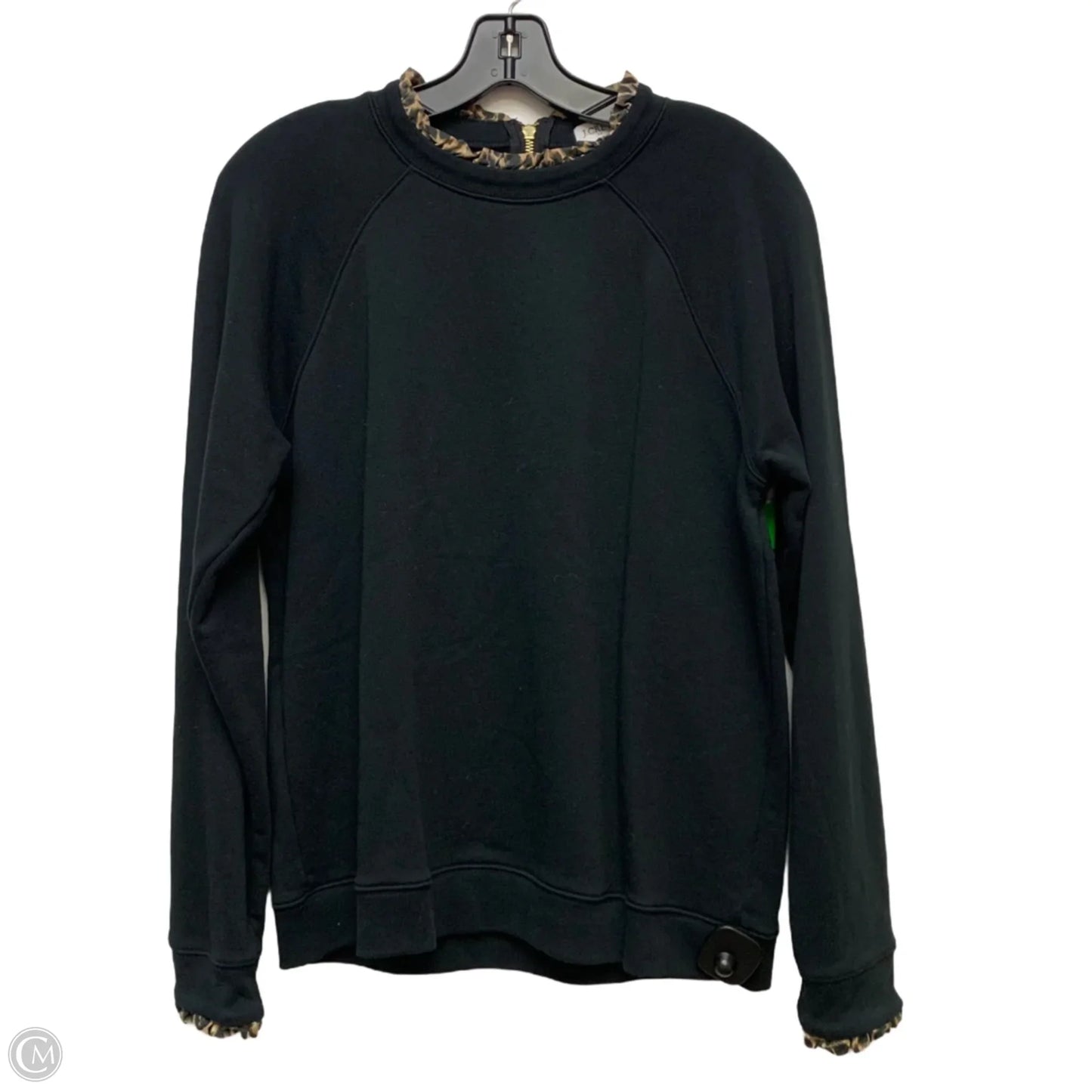 Sweatshirt Crewneck By J. Crew In Black, Size: L